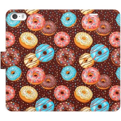 Pouzdro iSaprio flip Donuts Pattern iPhone 5/5S/SE
