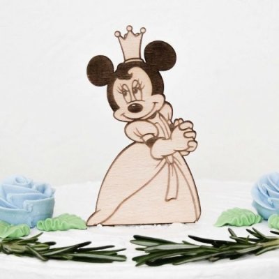 Dřevěná figurka na dort - Minnie Mouse – Zboží Mobilmania