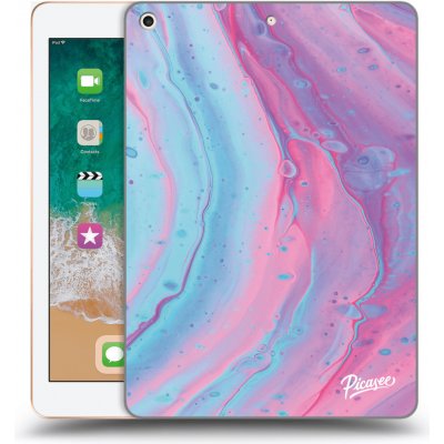 Picasee silikonový černý obal pro Apple iPad 9.7" 2018 6. gen Pink liquid – Zboží Mobilmania