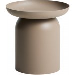 Kave Home Arcola 45 cm Béžový kovový zahradní stolek – Hledejceny.cz