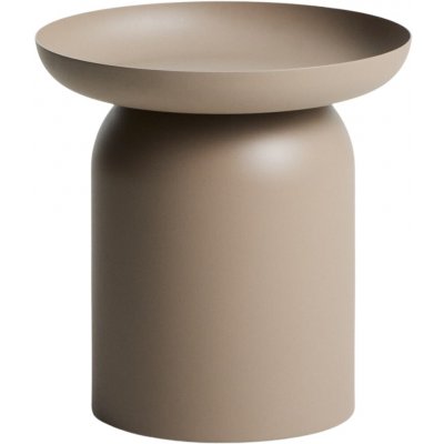 Kave Home Arcola 45 cm Béžový kovový zahradní stolek – Hledejceny.cz