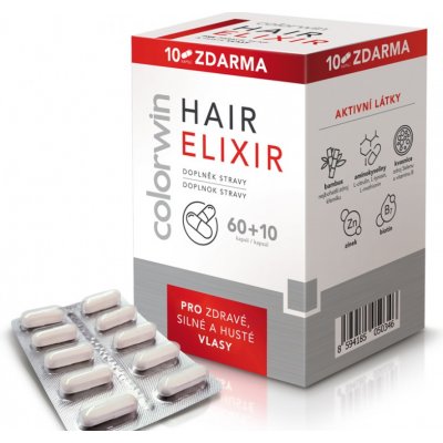 Colorwin Hair Elixir 60+10 kapslí – Hledejceny.cz