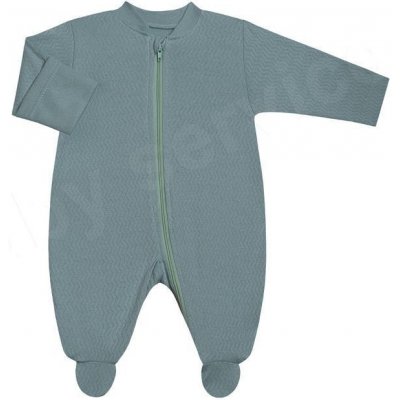Baby Service Kombinéza na zip Vlnky mátová Česká výroba Babyservice – Zboží Mobilmania