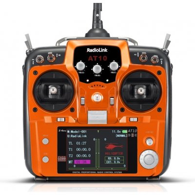 RadioLink Vysílač AT10II s přijímačem R12DS + telem. modul – Sleviste.cz