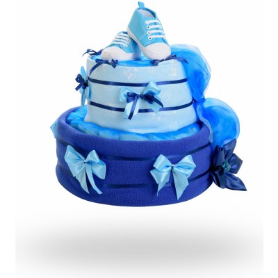 Plenkovky Plenkový dort pro chlapce třípatrový světle modrý – Zboží Mobilmania