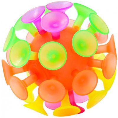 Mac Toys Přísavkový míč 10cm se světlem – Zboží Mobilmania