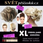 XL drdol jako gumička - extra velký a hustý příčesek #1 - černá jako uhel – Hledejceny.cz