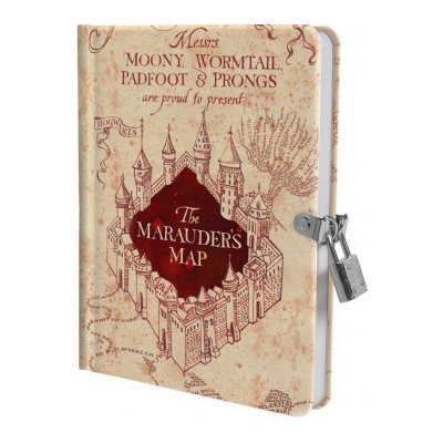 Harry Potter: Marauder's Map Lock and Key Diary – Hledejceny.cz