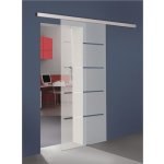 PERTURA Posuvné dveře skleněné 4 pruhy 92 x 205 cm – Sleviste.cz