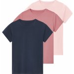 esmara Dívčí triko, 3 kusy navy modrá / světle růžová / růžová – Sleviste.cz
