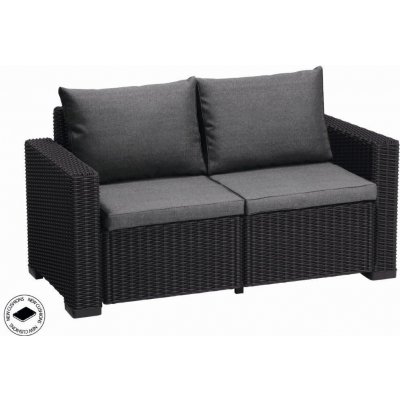 Keter California dvousedadlová pohovka grafitová 231563 – Zboží Dáma