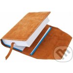 Obal na knihu kožený se záložkou Medový – Zboží Dáma