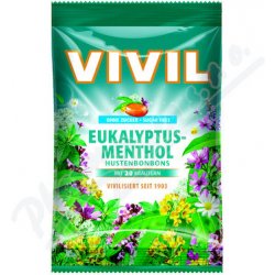 Vivil Eukalyp.-ment.+20 druhů bylin bez cukru 120 g