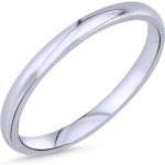 Olivie Úzký snubní stříbrný prsten 7139 – Zboží Dáma