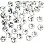 Broušené kamínky na nehty SS10 se Swarovski efektem SILVER 3 mm 20 ks – Hledejceny.cz