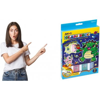 Anděl Přerov vánoce 2019 Barvy na sklo 7 ks 22 ml sada s barvami svítícími ve tmě – Zboží Dáma