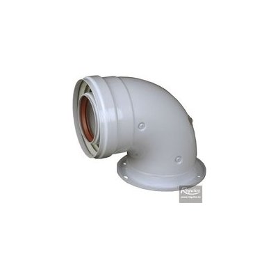 Regulus koleno 90° 60/100 mm s přírubou, odběr. otvory 7486 – Hledejceny.cz