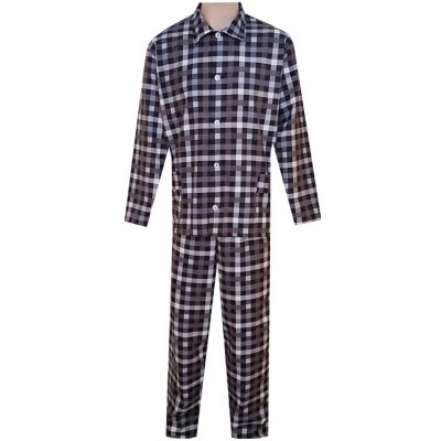 Foltýn pánské pyžamo flanelové PF17 šedočerná kostka – Hledejceny.cz