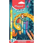 Maped Pastelky Jumbo Jungle Fever trojhranné 863700 12 ks – Zboží Živě