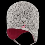 RDX zimní dívčí zavazovací čepice šedý melír – Zboží Dáma