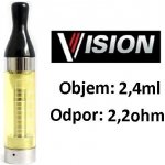 Kangertech CC/T2 Clearomizer 2,2ohm žlutý 2,4ml – Zboží Dáma