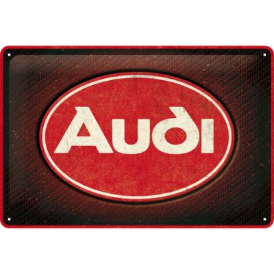 Nostalgic Art Plechová cedule Audi Red Shine 20 x 30 cm – Sleviste.cz