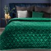 Přehoz Mybesthome přehoz na postel KIRSTY tmavě zelená 220 x 240 cm