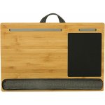 KIK KX3412 Dřevěný stolek na notebook s polštářem 58 × 38 cm – Zboží Živě