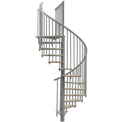 Minka STAIRS Kombinované točité schodiště Switch dub/šedá pr. 140 cm – Zboží Mobilmania