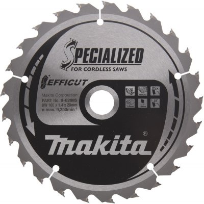 Makita B-62979 TCT Efficut 165mm×20mm 25 zubů pilový kotouč