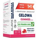 Alavis Maxima Gummies Hyaluronic acid + Collagen support (vitC) dvojbalení 120 kapslí + 60 kapslí – Hledejceny.cz