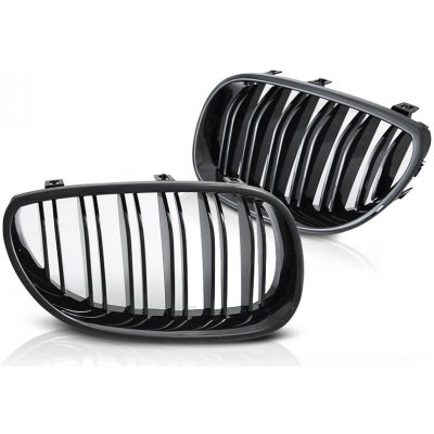 PŘEDNÍ MASKA, LEDVINKY BMW E60, E61, 2003-2010, ČERNÝ LESK | Zboží Auto