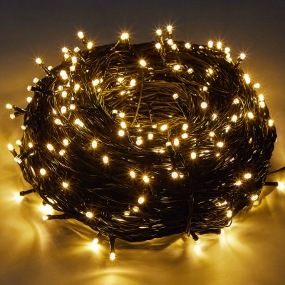 ROSNEK 50M 250 LED víla světla teplá bílá 8 světelných režimů strana zahrada vnitřní venkovní Deco vánoční osvětlení – Zbozi.Blesk.cz