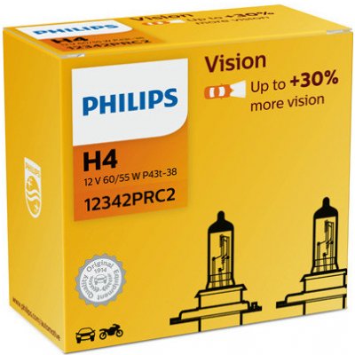 Philips Vision 2 ks H4 12V 60/55W P43T – Zbozi.Blesk.cz