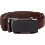 Pánský kožený opasek s automatickou sponou Belt Toro Oliver tmavě hnědá – Hledejceny.cz