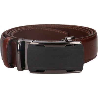 Pánský kožený opasek s automatickou sponou Belt Toro Oliver tmavě hnědá – Hledejceny.cz