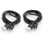 Verbatim 48874 USB/micro USB, 1m + 1m, černý, 2ks – Hledejceny.cz