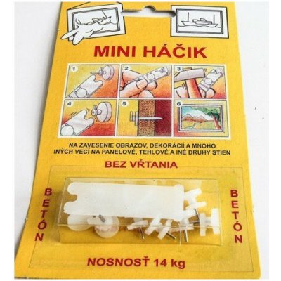 Strend Pro Mini háček Colis do panelu a betonu, 10 ks 2210851 – Zboží Dáma