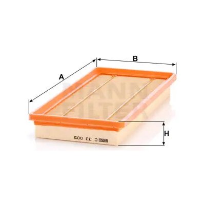 MANN FILTER Vzduchový filtr C 33 005 – Hledejceny.cz