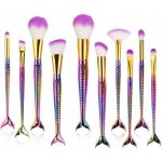 Pronett XA136 sada kosmetických štětců mořská panna 10 ks – Zbozi.Blesk.cz