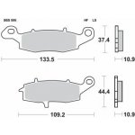 Brzdové destičky SBS zadní KAWASAKI VN 1700 Classic rok 09-14 | Zboží Auto