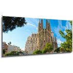 Skleněný obraz 1D panorama - 120 x 50 cm - La Sagrada Familia, Barcelona, spain. La Sagrada Familia, Barcelona, ??Španělsko. – Zboží Mobilmania