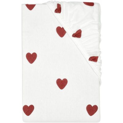 Livarno Žerzejové napínací prostěradlo srdce 90-100x200 – Hledejceny.cz
