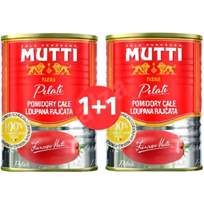 Mutti Rajčata loupaná 2 x 400 g