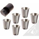 APT cestovní nerezové panáky v koženkovém pouzdře 4ks AG171A – Zboží Dáma