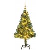 Vánoční stromek vidaXL Umělý vánoční stromek se 150 LED a sadou koulí zasněžený 120 cm