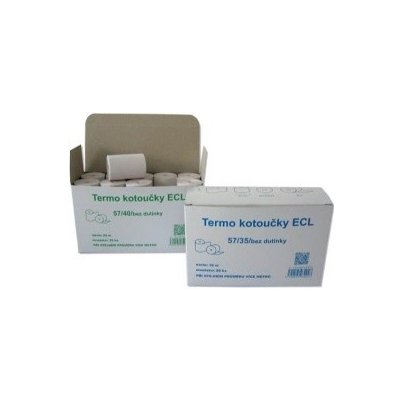 Pásky do pokladny termocitlivé - EET - 57 mm / 30 mm / 18 m – Zboží Živě