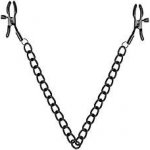 Bedroom Fantasies Chain Nipple Clamps Black skřipce na bradavky – Zboží Dáma