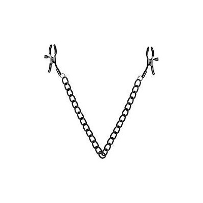 Bedroom Fantasies Chain Nipple Clamps Black skřipce na bradavky – Zboží Dáma