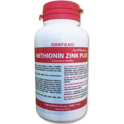 Methionin zink Plus 500/15 100 kapslí – Zboží Mobilmania